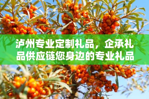 泸州专业定制礼品，企承礼品供应链您身边的专业礼品定制公司